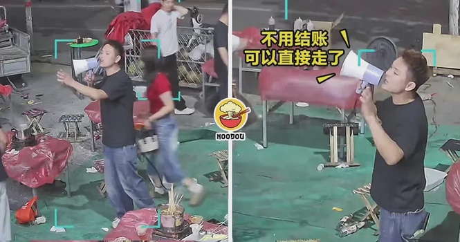【“不用结账,可以直接走了!”】顾客用餐时突然刮大风,老板果断全场免单!(内附影片)