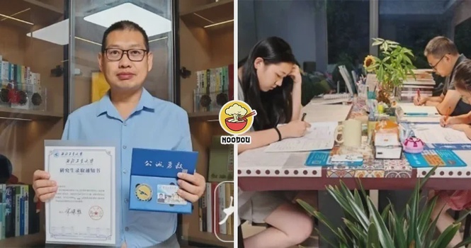 【心服口服!】叛逆期女儿一句“有本事你去考个研究生”,爸爸真的考上名校!