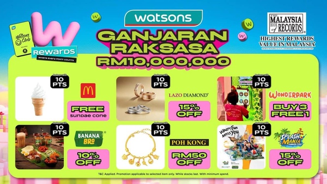 ganjaran raksasa watsons