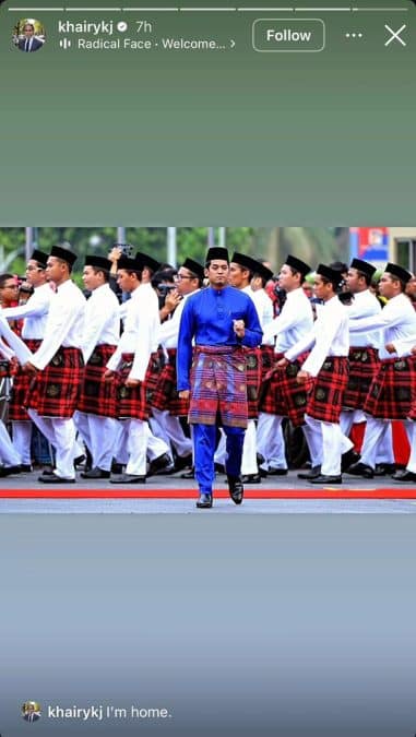Image from: “I’m Home!” – Khairy Jamaluddin Sah Kembali Sertai UMNO, Luah Rasa Syukur