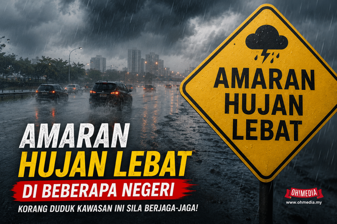 Image from: Amaran Hujan Lebat Di Beberapa Negeri, Korang Duduk Kawasan Ini Sila Berjaga-Jaga