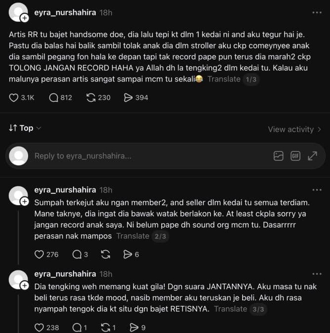 Image from: “Bajet Handsome” – Disangka Rakam Wajah Anak, Wanita Terkejut Kena Tengking Dengan Artis