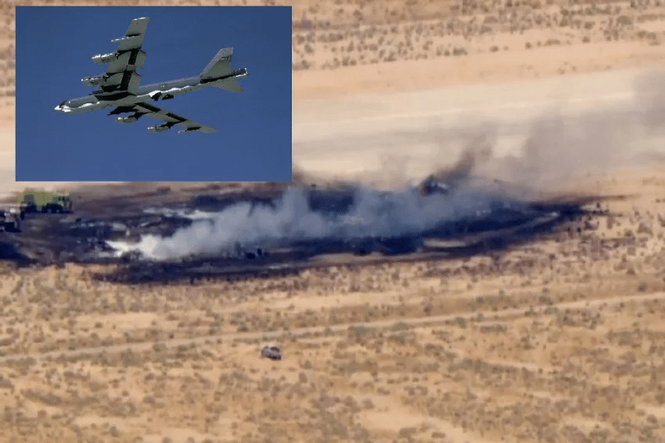 Image from: Pesawat Pengebom B-52 Amerika Syarikat Terhempas Selepas Berlepas