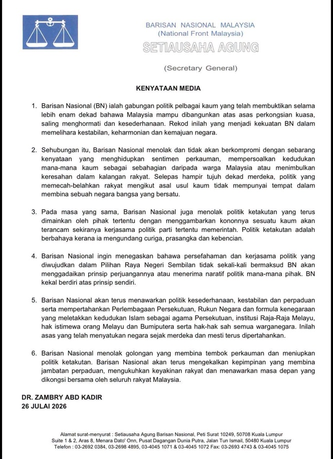 barisan nasional