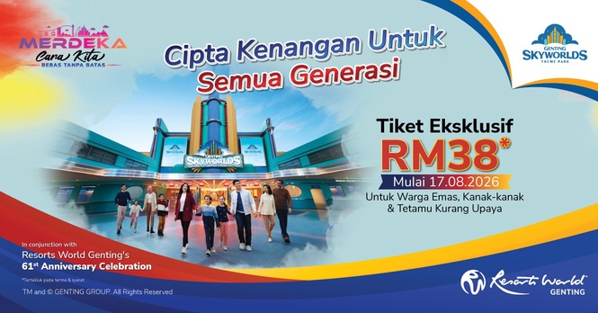 Image from: Tak Tahu Nak Bawa Keluarga Bercuti Ke Mana? Resorts World Genting Sekarang Ada Tawaran Serendah RM38! Jom Pergi!