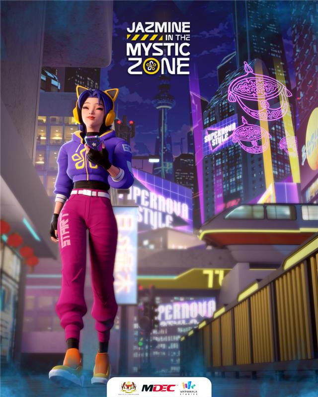 Image from: Bukan sekadar idol digital! Jazmine perisik dunia ghaib dalam Mystic Zone