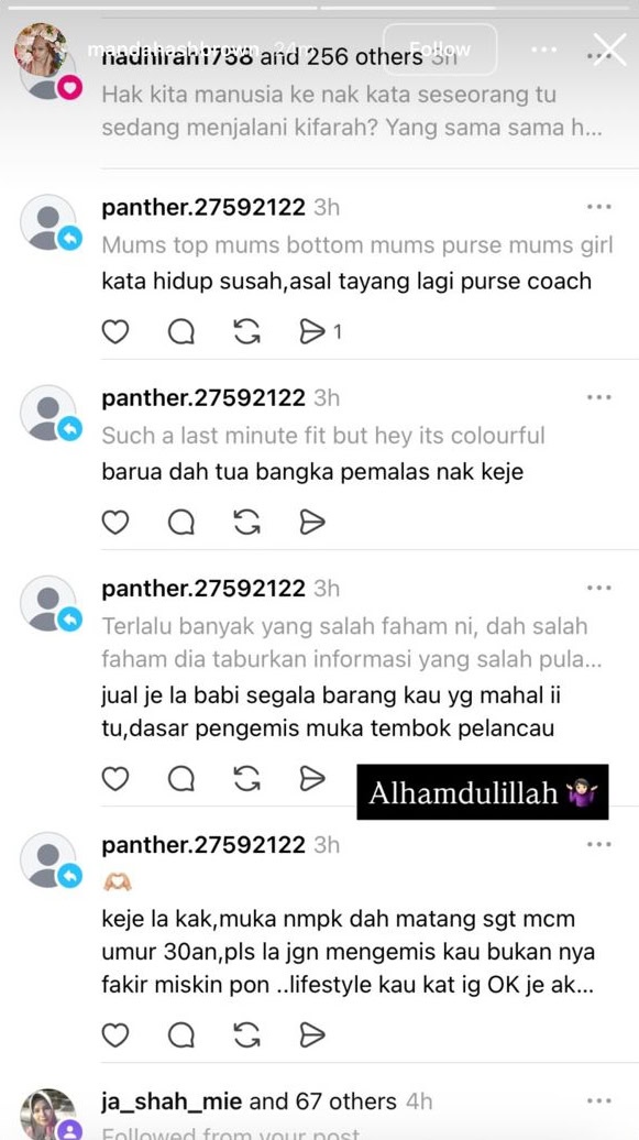 Image from: “Alhamdulillah” -Respon ringkas anak Norish Karman dihina pemalas, muka tembok