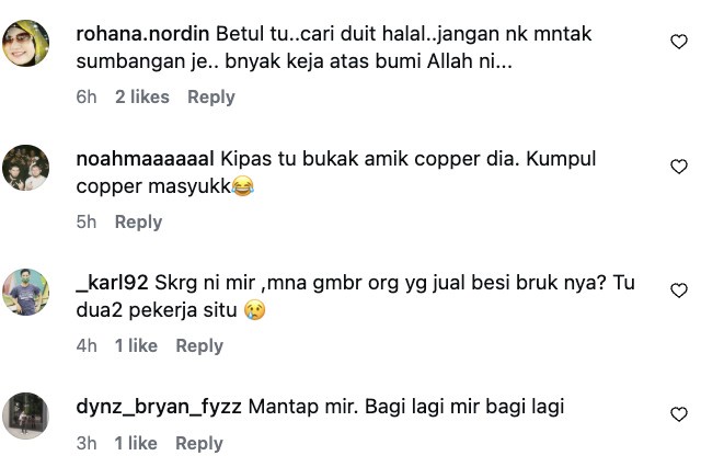 Image from: Tak malu jual besi buruk! Amir Raja lawak tegur pihak suka meminta tanpa usaha