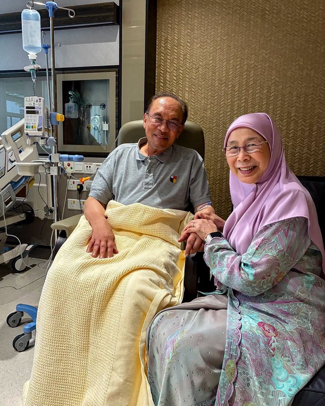 Image from: PM Anwar dijangka dibenarkan pulang dari hospital hari ini – Wan Azizah