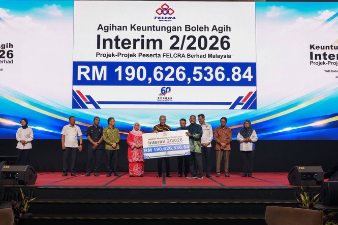 Image from: 72,000 keluarga terima manfaat! FELCRA umum agihan keuntungan RM190.62 juta