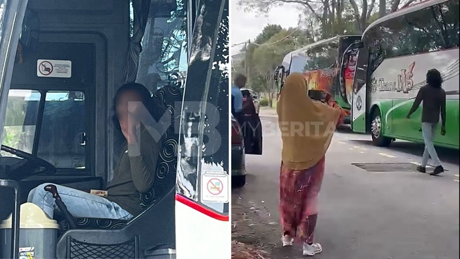 Pandu berbahaya, tunjuk isyarat lucah, pemandu bas didakwa