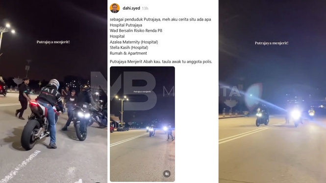 Penduduk hilang sabar, bunyi ekzos motosikal gegar Putrajaya