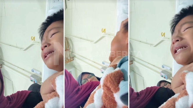 “Mohon doakan adik saya…,” saraf kaki kanak-kanak rosak selepas dilanggar