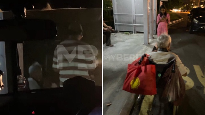 Warga emas lambai tangan minta bantuan, didakwa ditinggalkan keluarga