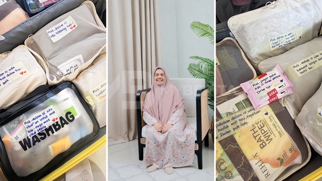 Bimbang ibu sendirian, anak ‘label’ nota pada barang ibu ke tanah suci