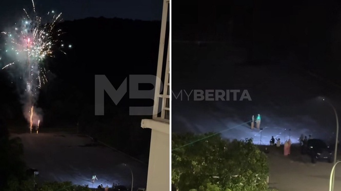 ‘Photoshoot’ pengantin lewat malam guna mercun, penduduk dakwa terganggu