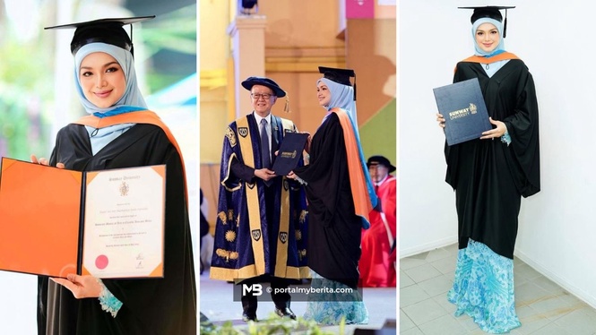 Siti Nurhaliza terima Ijazah Kehormat Sarjana Seni Kreatif dan Media