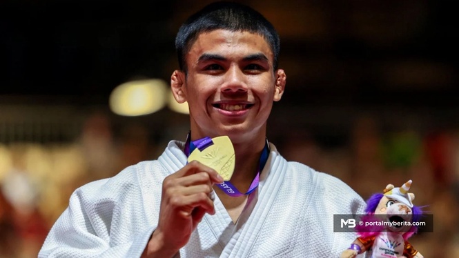 Amir Daniel ‘king’ baharu judo Komanwel
