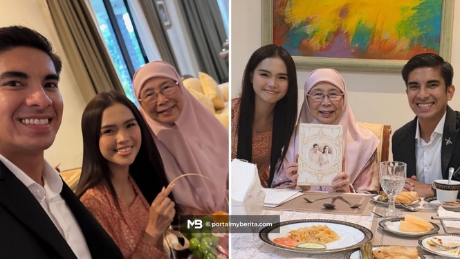 Hampir dua jam ‘berguru’ dengan Wan Azizah, Syed Saddiq-Bella bawa pulang pesanan rumah tangga