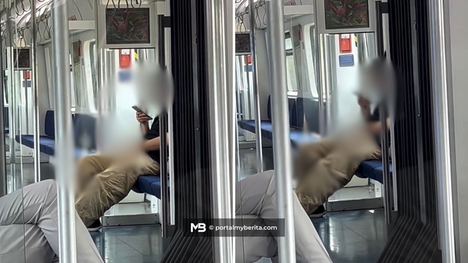 Video aksi tak senonoh lelaki dalam komuter tular, KTMB tampil beri peringatan