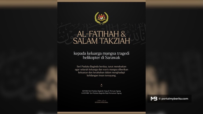 Agong, Raja Permaisuri zahir takziah, jasa kru FDS akan sentiasa dikenang