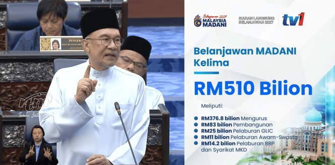 Image from: Budget 2027: Government Allocates RM510 Billion, Deficit Targeted At 3.3%