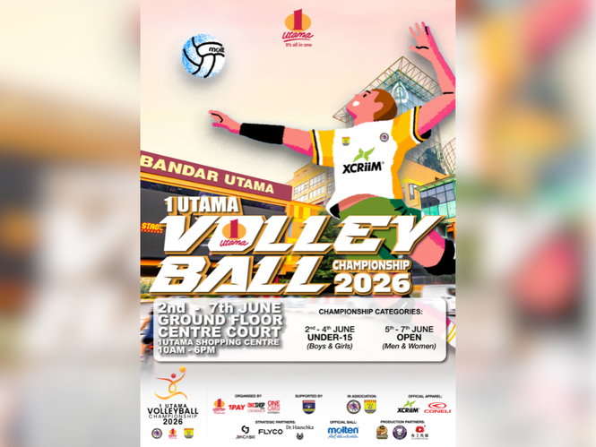 Image from: 1 Utama Volleyball Championship Returns in June 2026