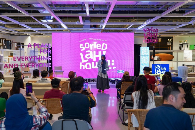 Sorted Lah! house launch stage at IKEA Malaysia with audience
