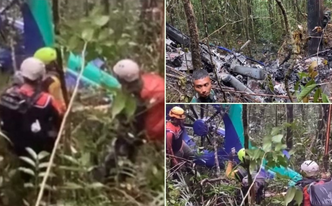 Image from: Indonesia helicopter crash kills eight, including Malaysian