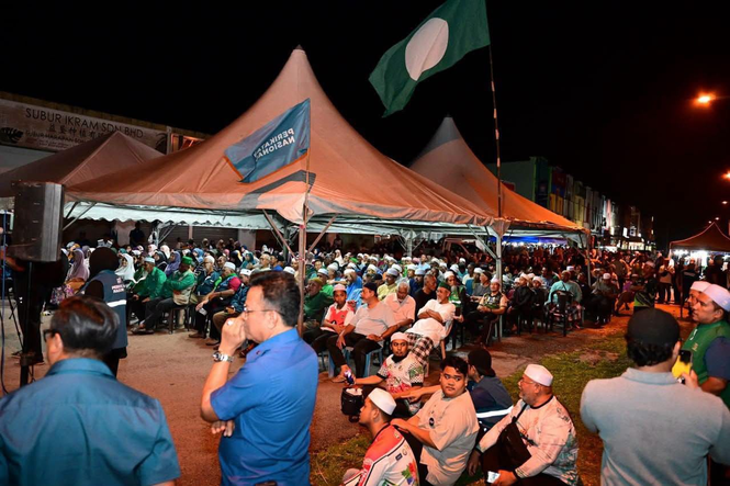 Image from: Pas leaders remain silent as unofficial results put PN on course for zero seats