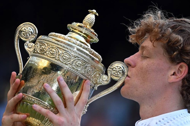 Image from: Irrepressible Sinner outlasts Zverev to win second straight Wimbledon title