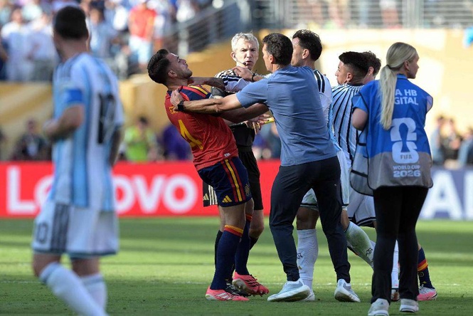 Image from: FIFA launches probe into Argentina over World Cup final punch-throwing incident