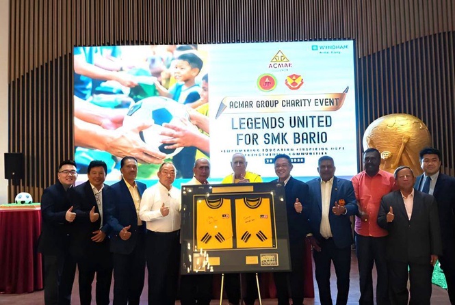Image from: Football legends rally support for SMK Bario Education project through Acmar Group CSR initiative
