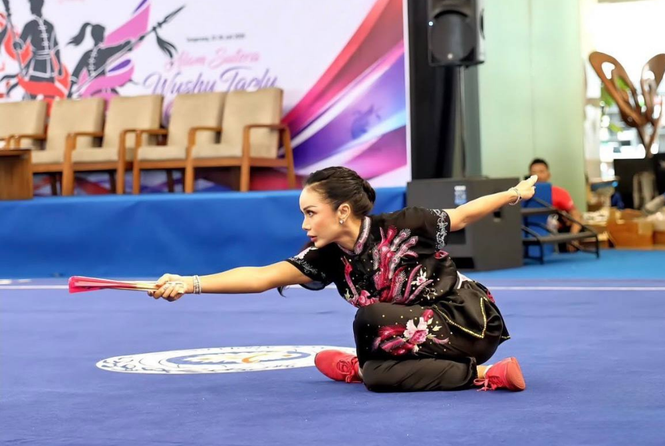 Image from: Krisdayanti adds wushu gold to her long list of achievements at 51