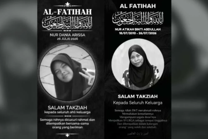 Image from: Driver charged with murder over crash that killed two teen girls in Teluk Intan