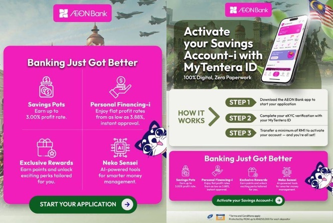 Image from: AEON Bank integrates MyTentera ID to expand digital banking access for Malaysian armed forces personnel