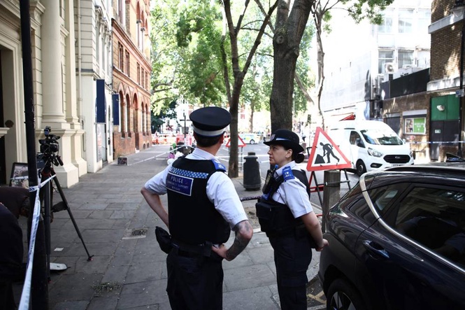 Image from: Woman charged after four stabbed in central London
