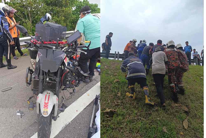 Image from: Motorcyclist killed, another severely injured in four-vehicle crash