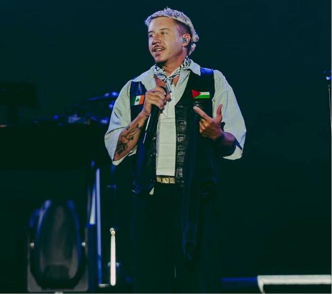 Image from: Macklemore removed from Ed Sheeran’s US tour over Palestine support