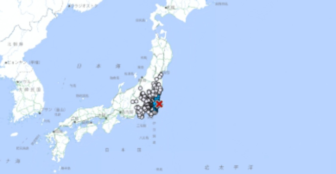 Image from: 5.1-magnitude earthquake strikes near Tokyo