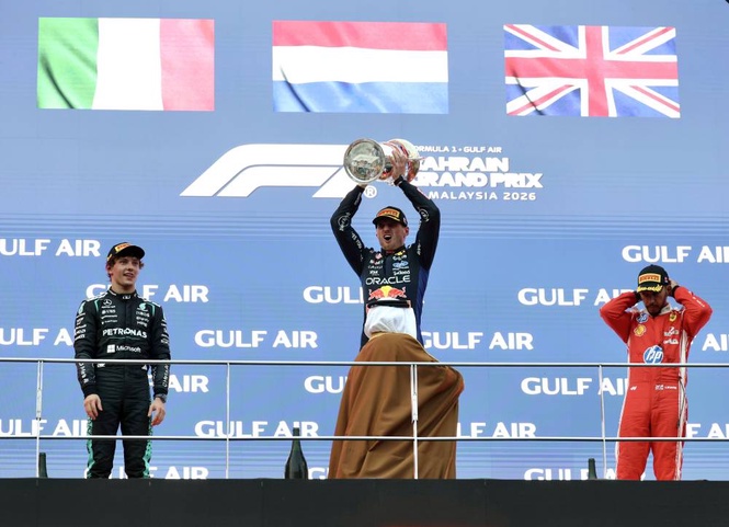 Image from: F1 2026 Driver Overall Standings: Kimi Antonelli leads after Bahrain GP
