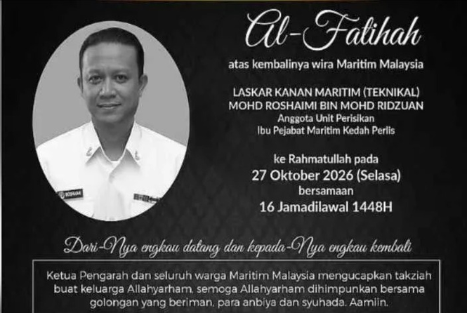 Image from: MMEA officer killed, three injured in Perlis boat crash