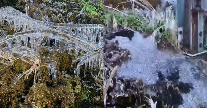 Pendaki Kongsi Fenomena Pembekuan Ais Di Gunung Kinabalu