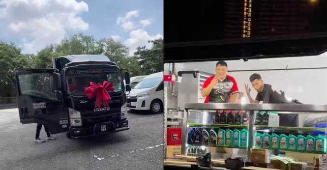 "Doa Seorang Ibu & Isteri" Abang Minyak Hitam Jalanan Capai Impian Miliki Lori Selepas Tujuh Tahun