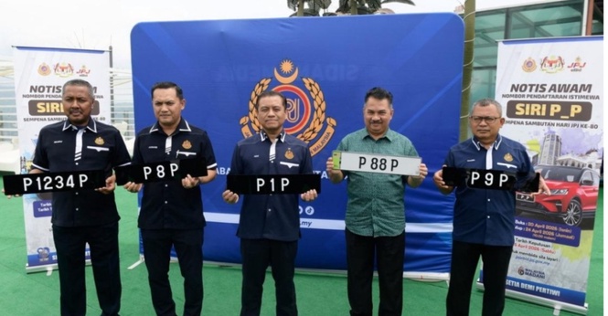 JPJ Buka Bidaan Nombor Pendaftaran "P_P" Sempena Ulang Tahun Ke-80