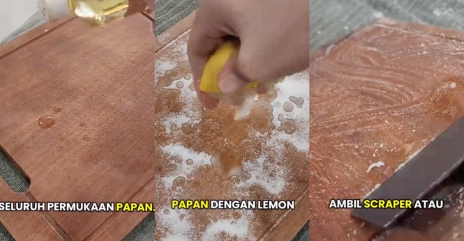 Bukan Basuh Biasa Je, Ini Cara Betul Bersihkan Papan Pemotong Kayu