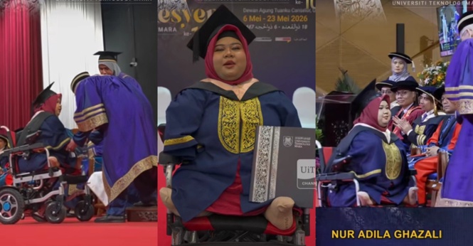 "Sekiranya Saya Boleh, Anda Pasti Boleh", Graduan OKU Cekal Raih Ijazah Sarjana Muda UiTM
