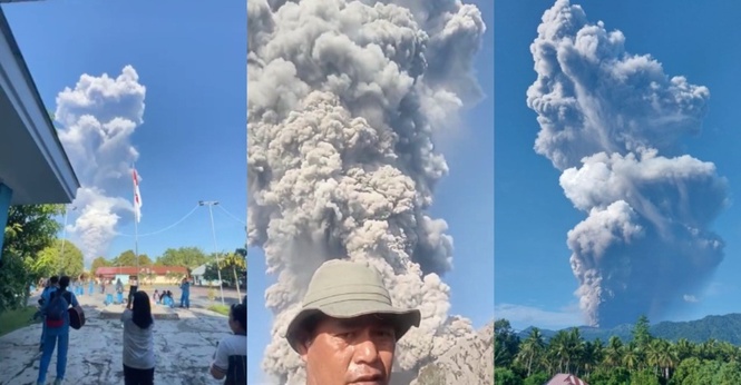 Tular Video Letusan Gunung Dukono, Pendaki Sempat Rakam Situasi Dari Atas
