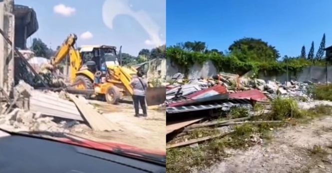 Struktur Penempatan Haram Mula Diroboh Hari Ini, Dilaksana Pemilik Tanah Sendiri
