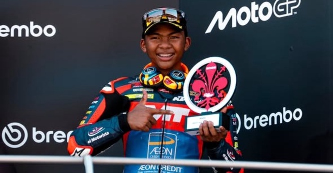 Hakim Danish Naik Podium Di GP Itali